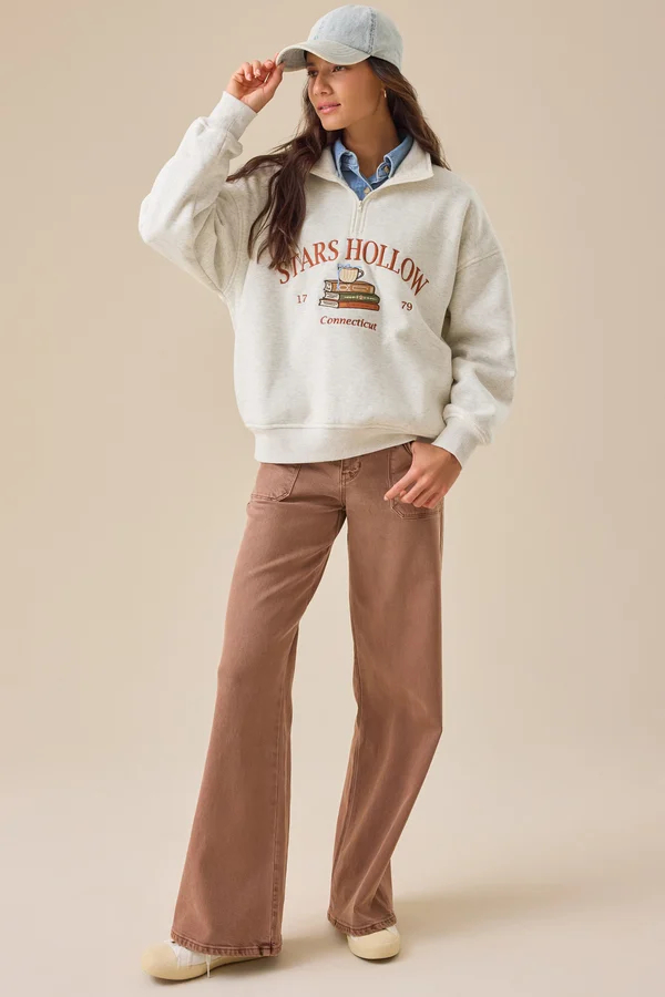 Quarter-Zip Stars Hollow Pullover