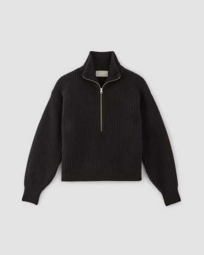 The Felted Merino Half-Zip Sweater