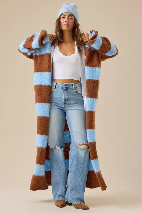 Camryn Striped Duster