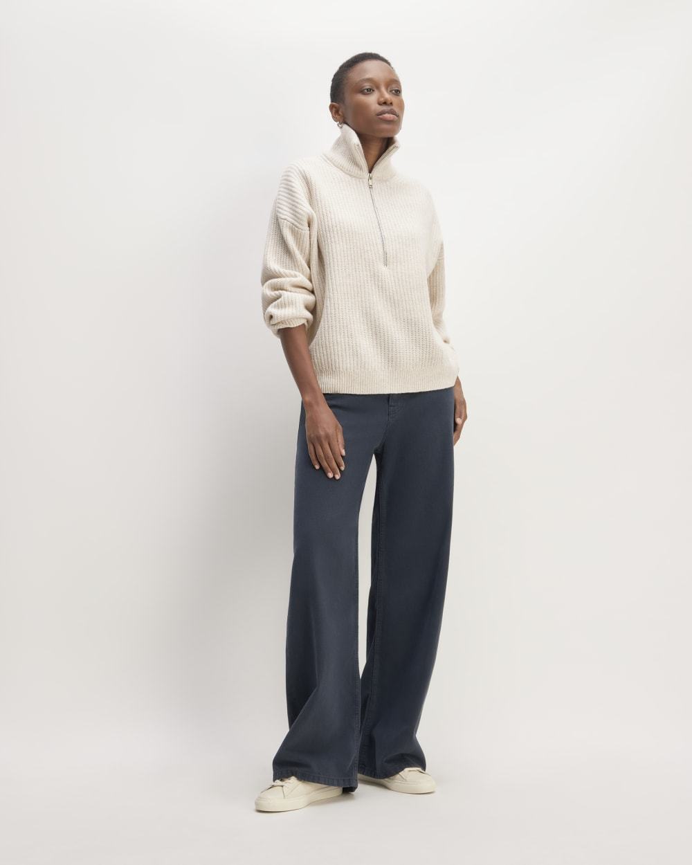 The Felted Merino Half-Zip Sweater