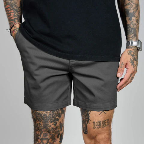 Men's Casual Stretch Twill Cotton Chino Shorts