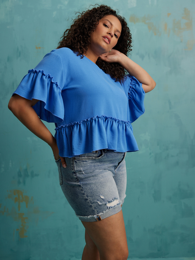Wren Cuffed Denim Shorts