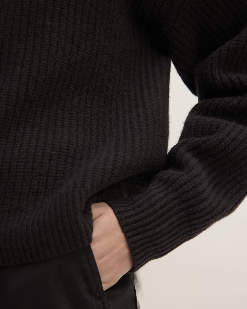 The Felted Merino Half-Zip Sweater