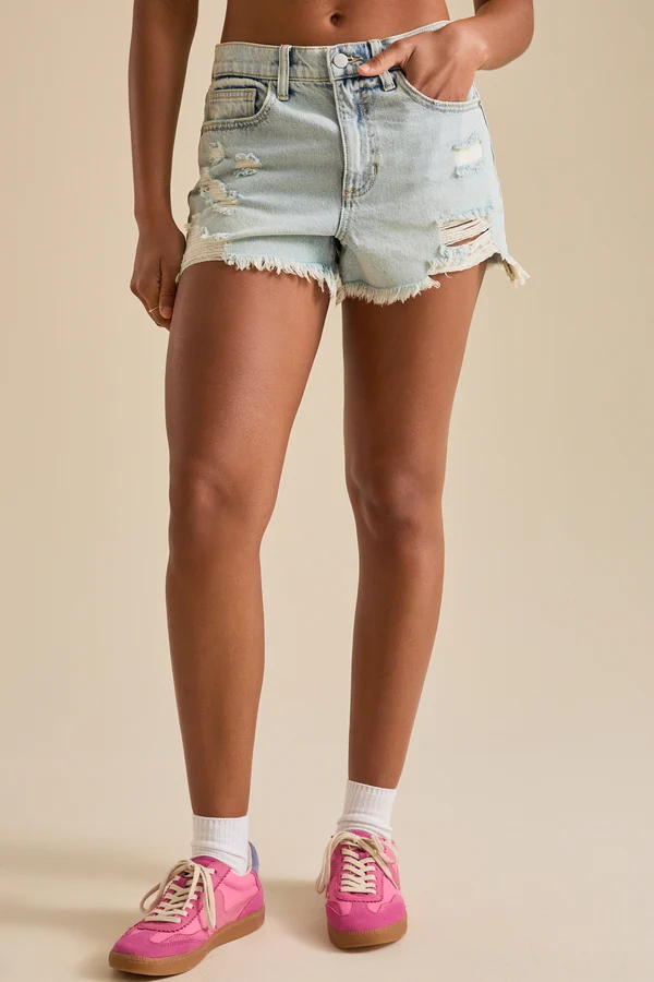 Ryanne Distressed Denim Shorts