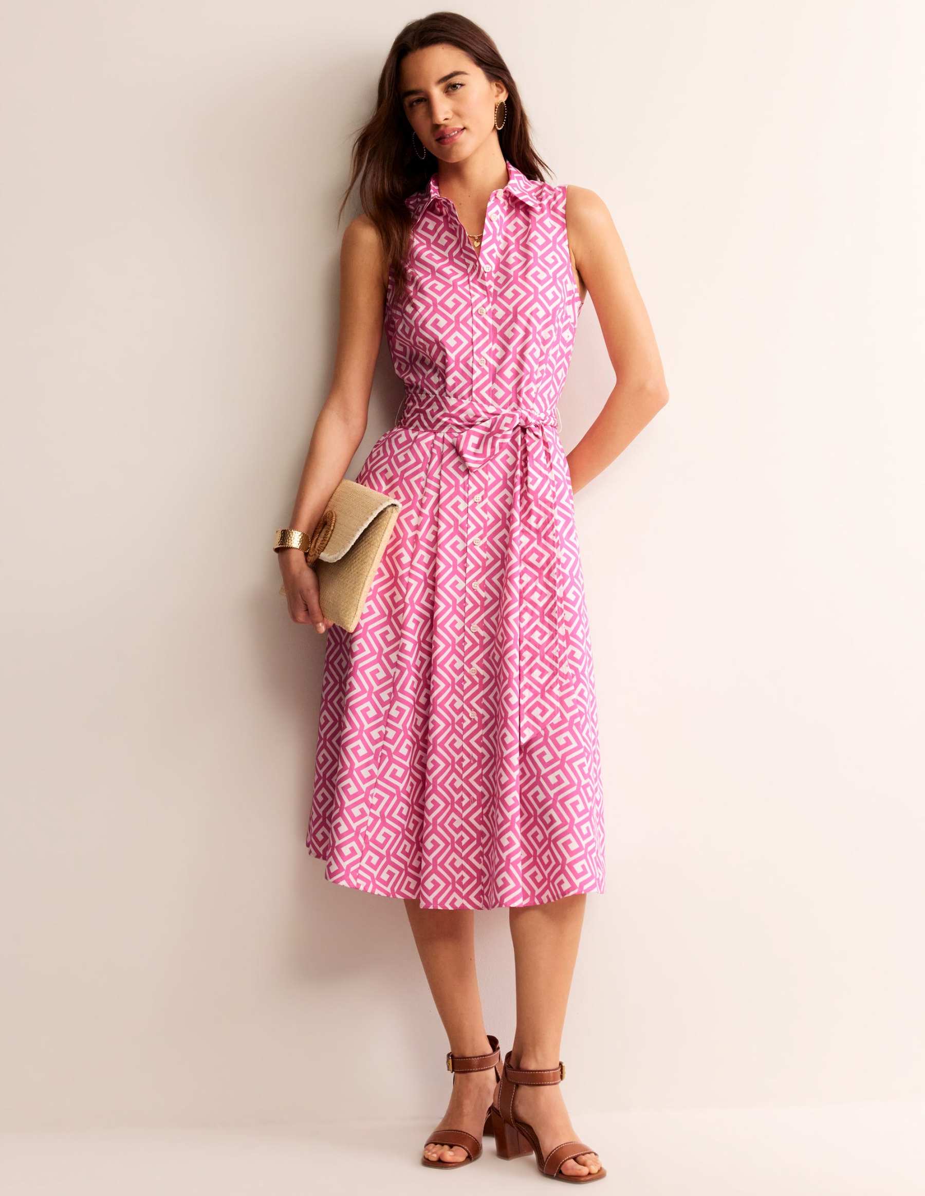 Amy Sleeveless Shirt Dress