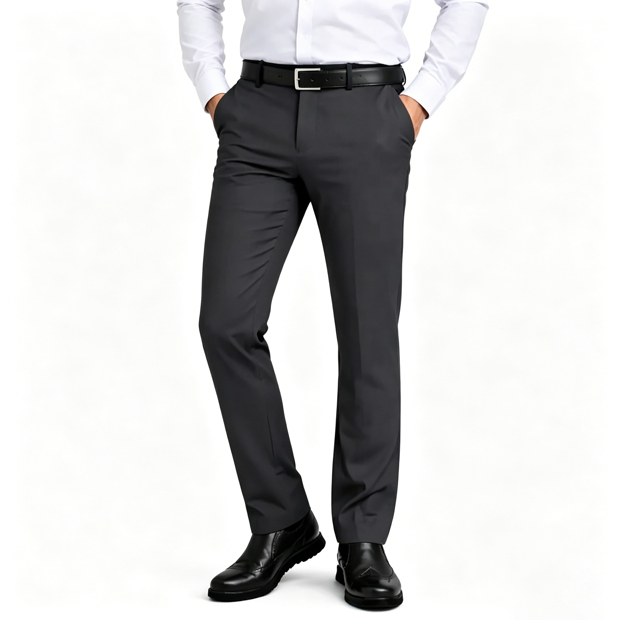 Men's Flex Stretch Slim Fit Dress Pants 