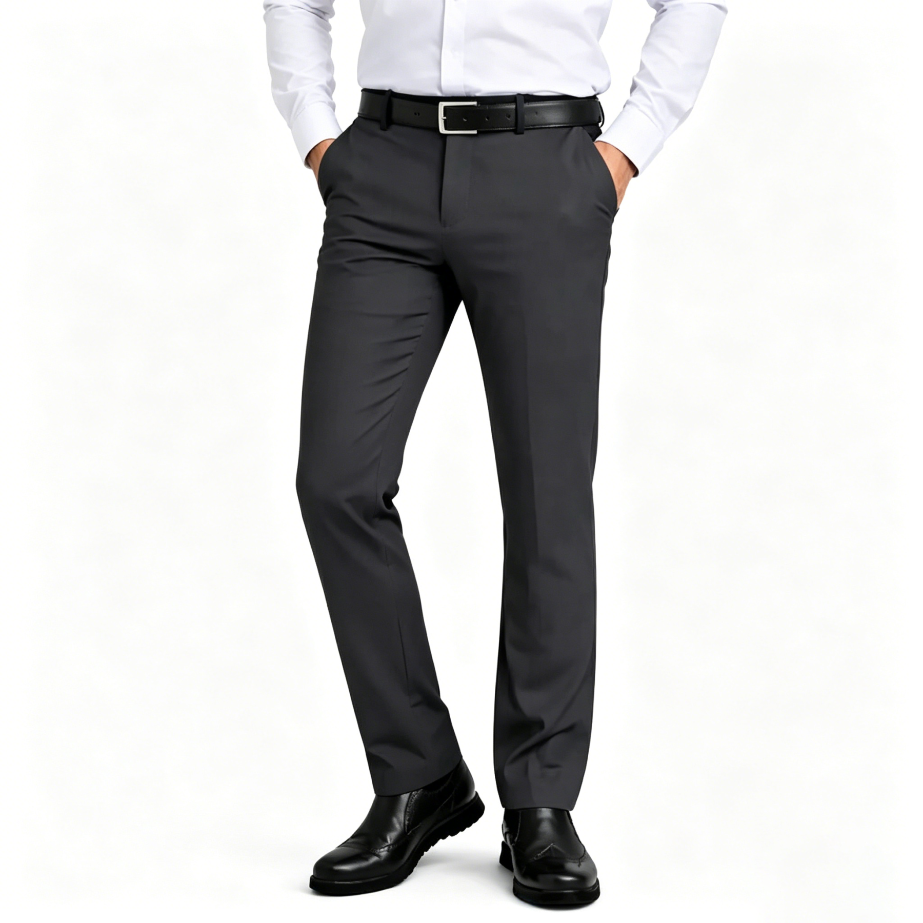 Men's Flex Stretch Slim Fit Dress Pants 
