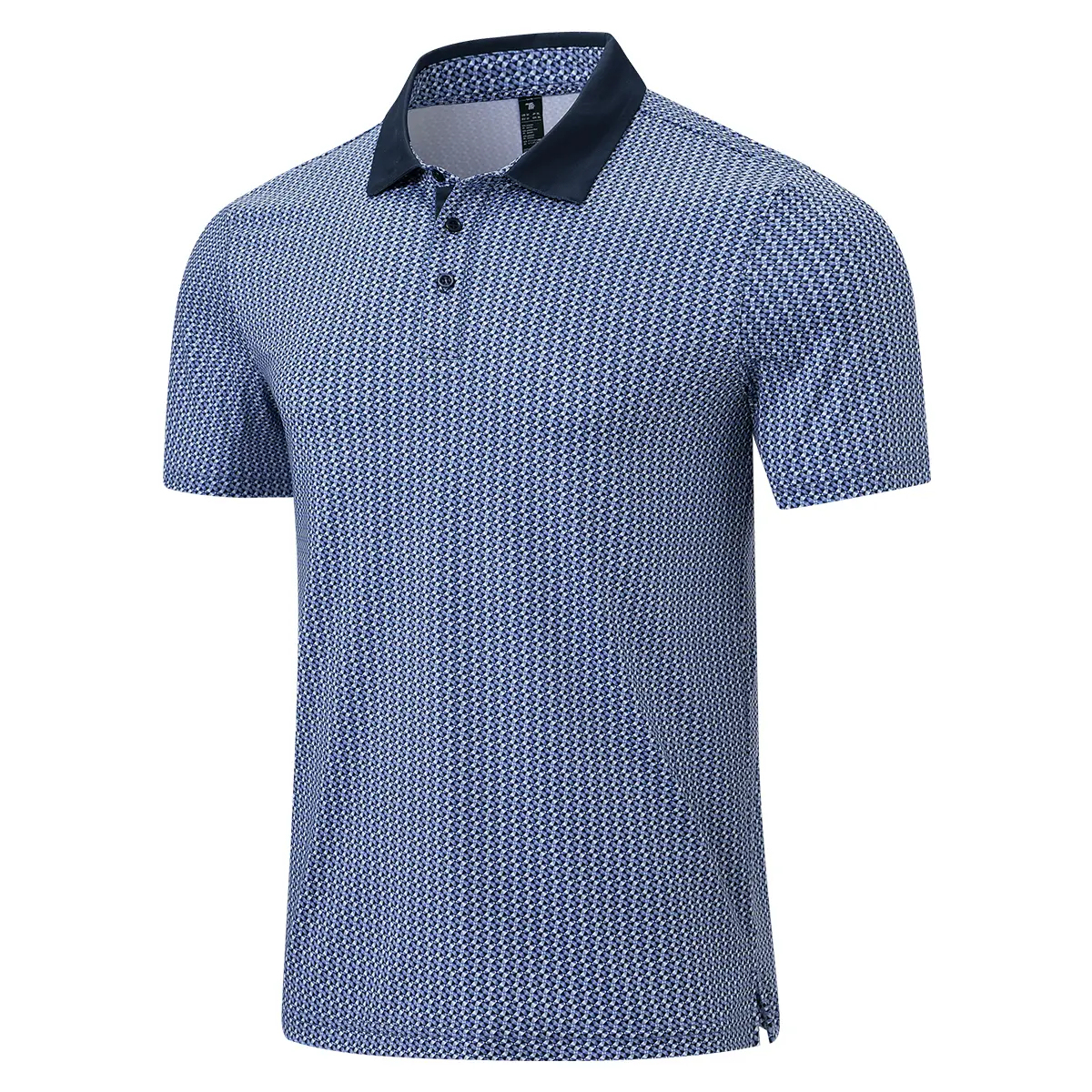 Men's Classic 3-Button Moisture Wicking Athletic Short Sleeve Golf Polo 