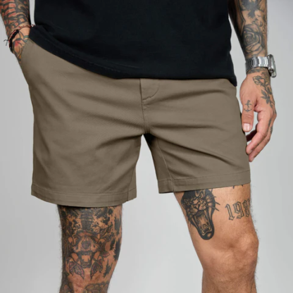 Men's Casual Stretch Twill Cotton Chino Shorts