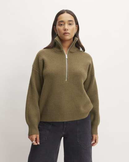 The Felted Merino Half-Zip Sweater