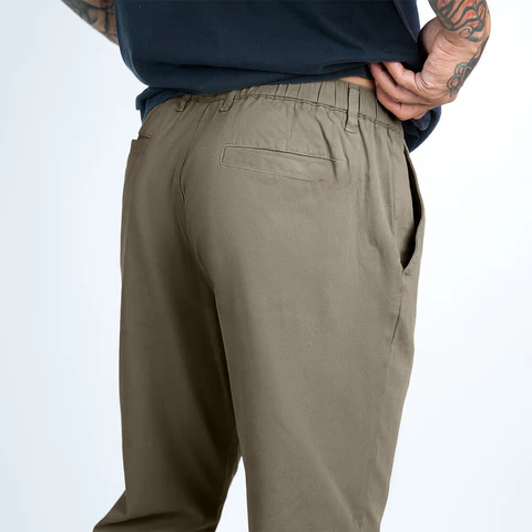 Men's Casual Stretch Twill Cotton Chino Pants