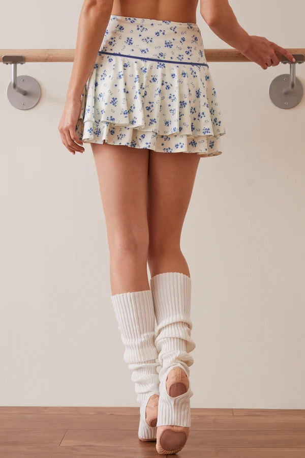 Barre None Floral Skirt