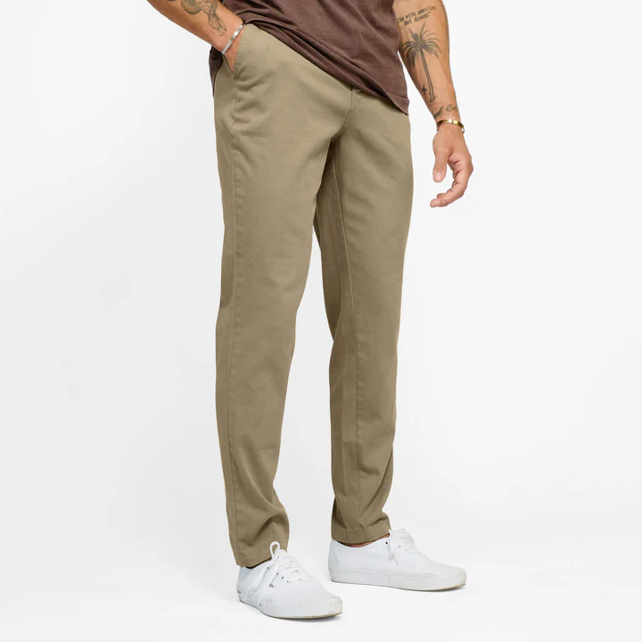 Men's Casual Stretch Twill Cotton Chino Pants