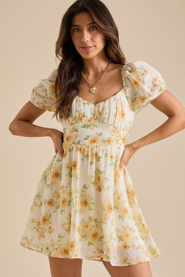 Jessy Floral Babydoll Dress