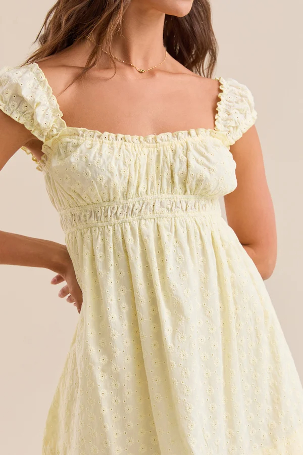 Livie Eyelet Mini Dress