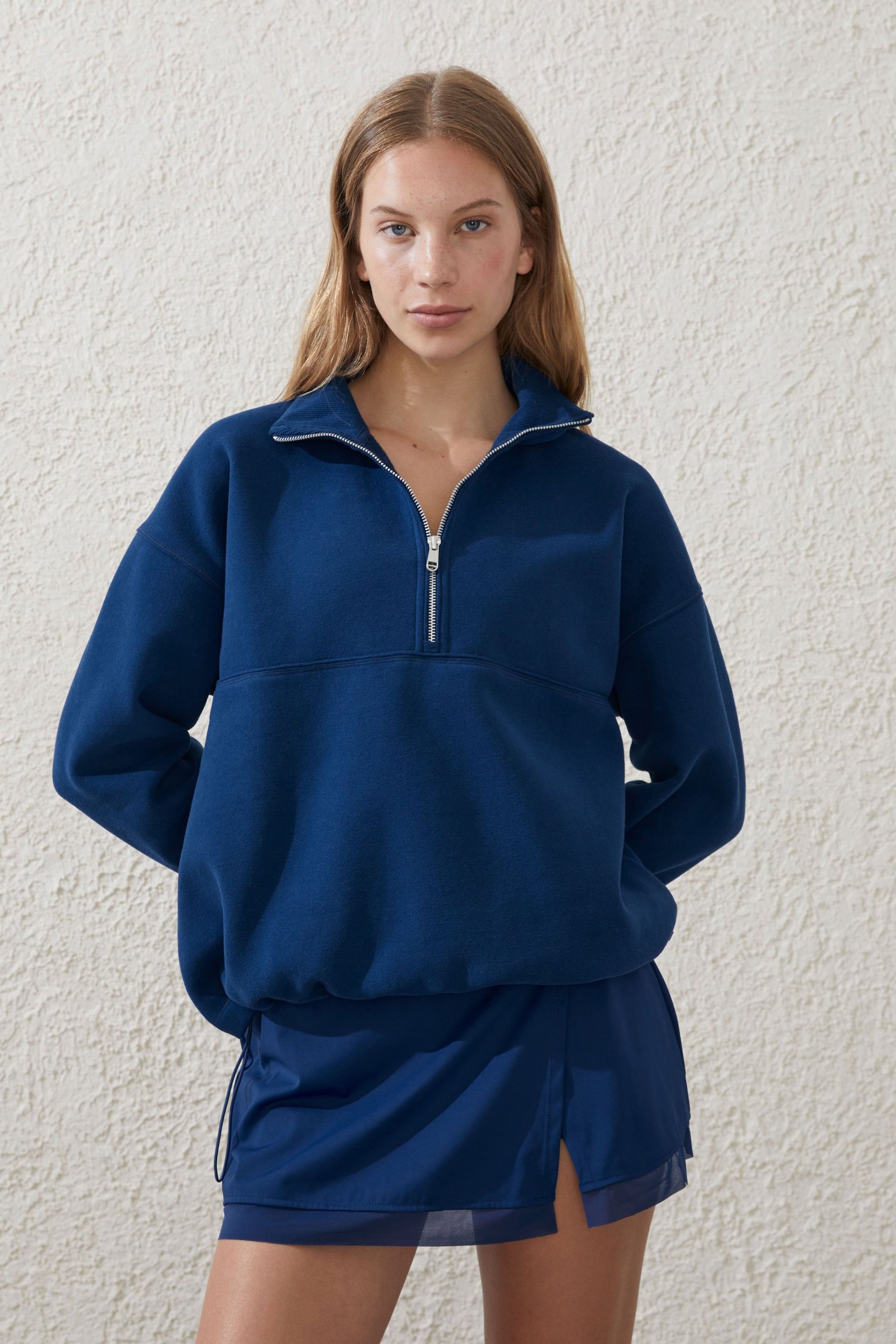 Plush Essential Half Zip Jumper