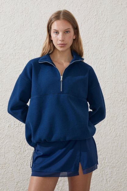 Plush Essential Half Zip Jumper