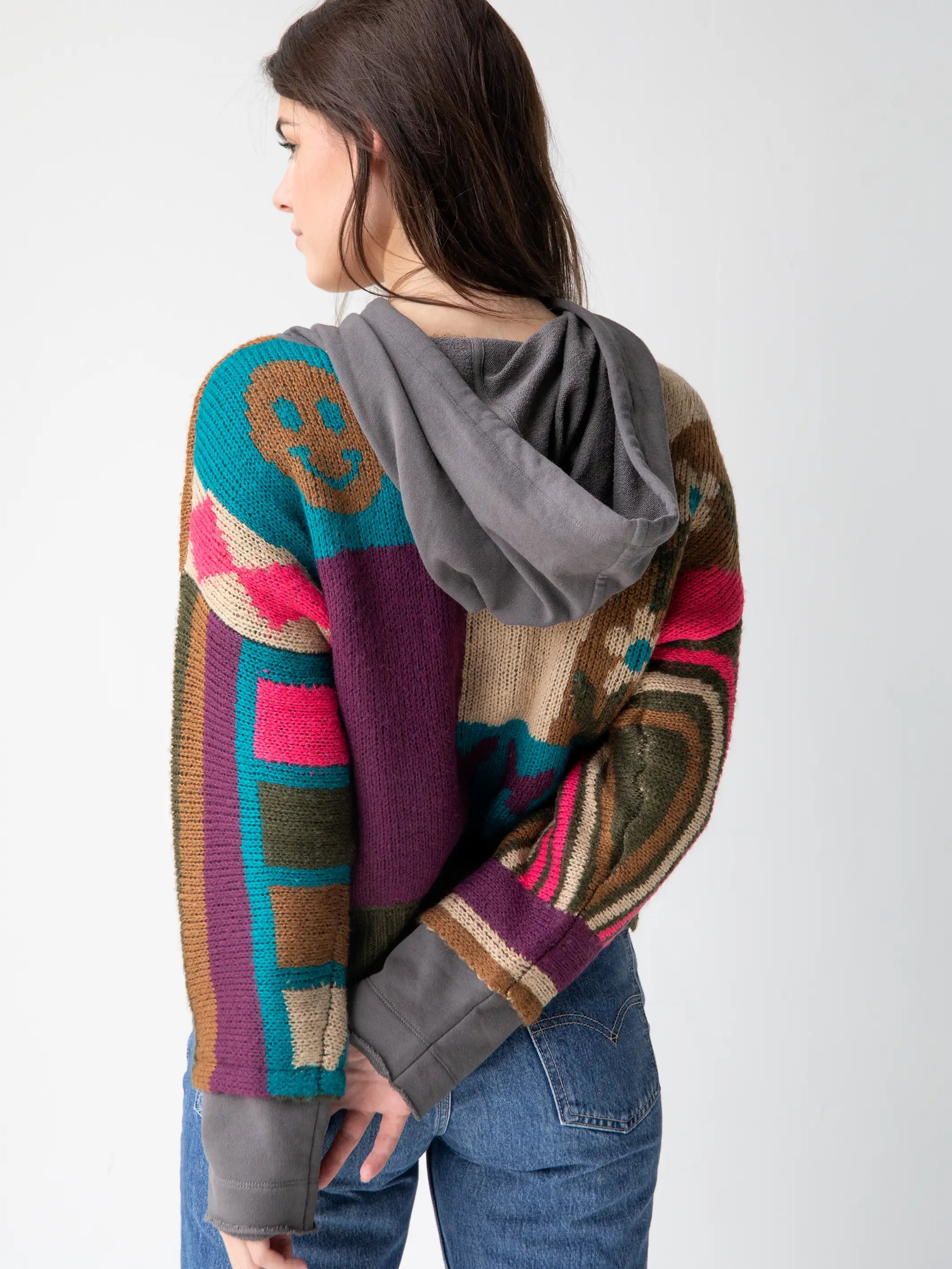 Dreamer Jacquard Sweater - Charcoal