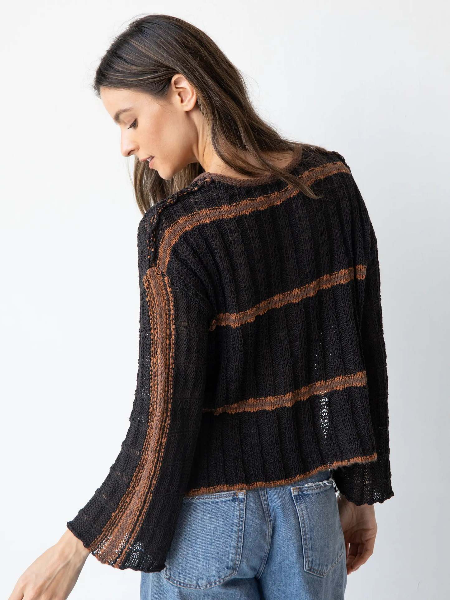 Monterey Tape Yarn Sweater - Black