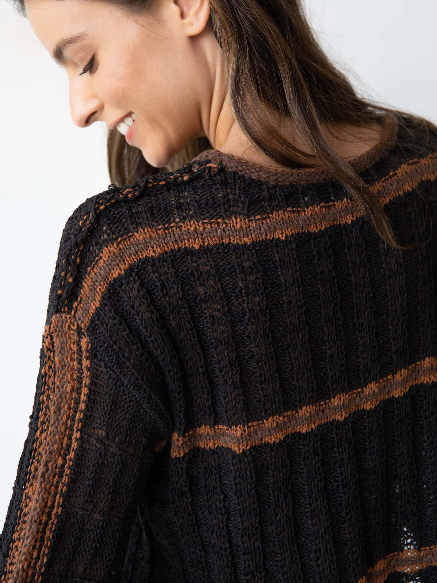 Monterey Tape Yarn Sweater - Black