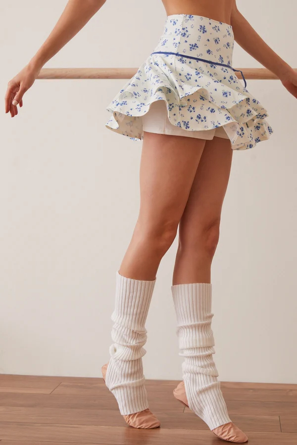 Barre None Floral Skirt