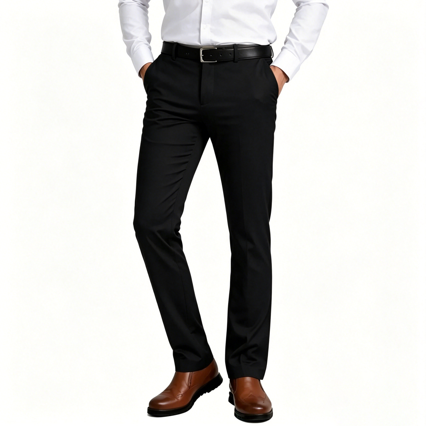 Men's Flex Stretch Slim Fit Dress Pants 