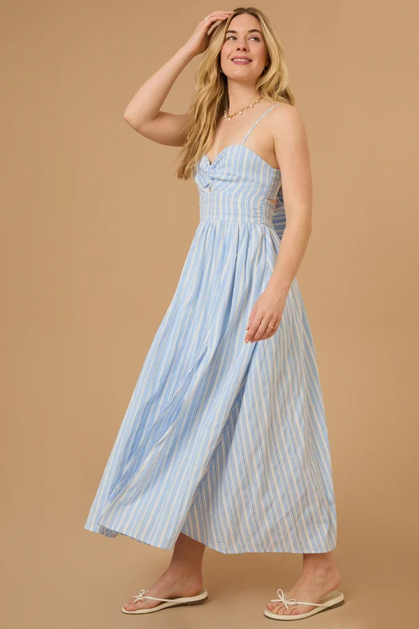 Jessie Stripe Maxi Dress