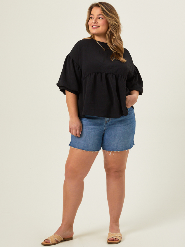 Leah Bubble Sleeve Top