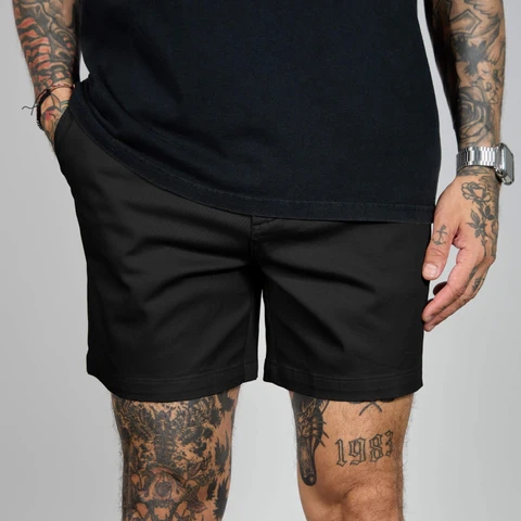 Men's Casual Stretch Twill Cotton Chino Shorts