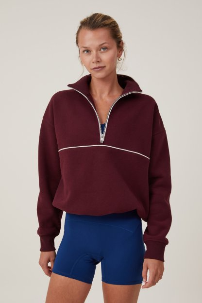 Plush Essential Half Zip Jumper