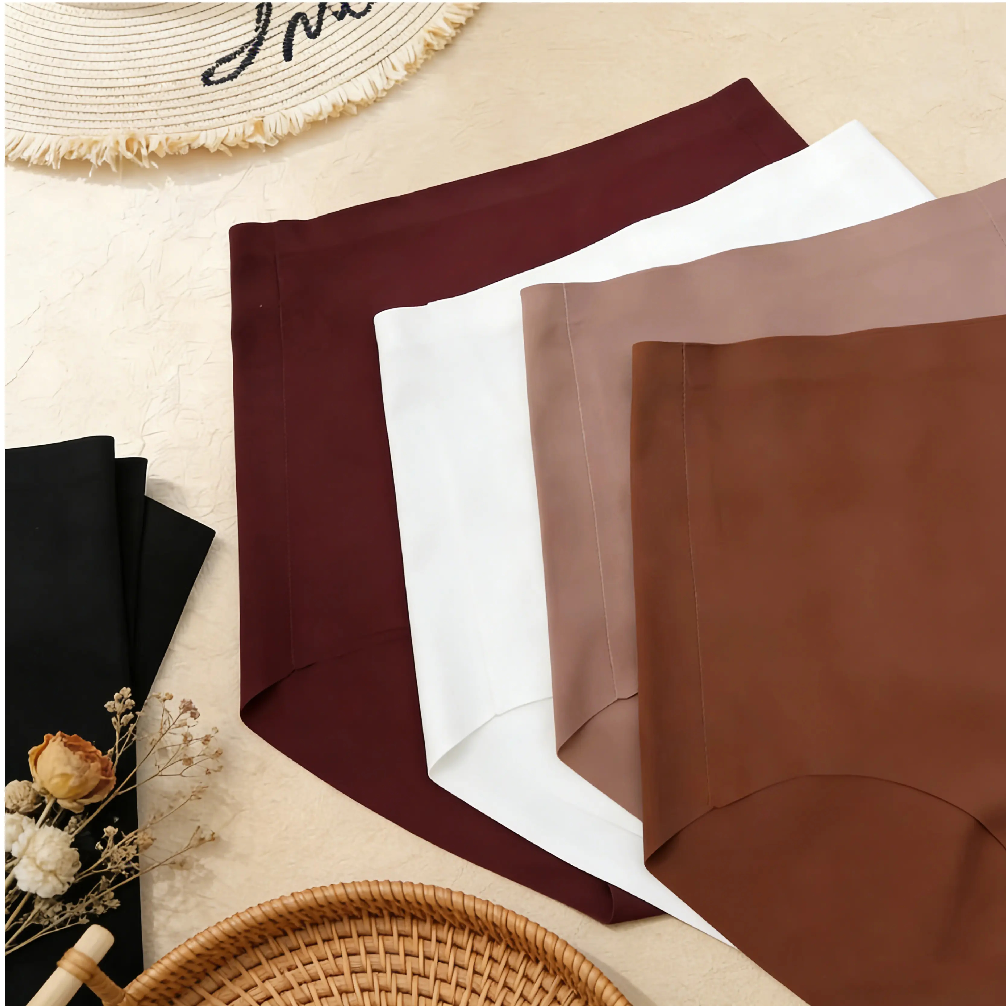 5-Pack Plus Size Soft & Comfortable Full-Coverage Design High-Waisted Briefs