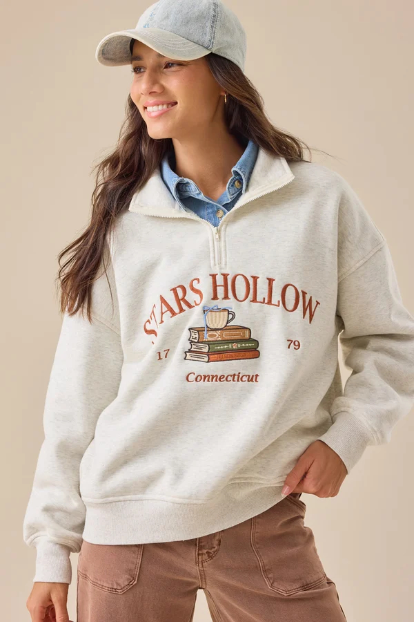 Quarter-Zip Stars Hollow Pullover