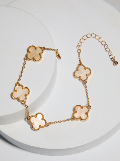 Double Sided Clover Bracelet