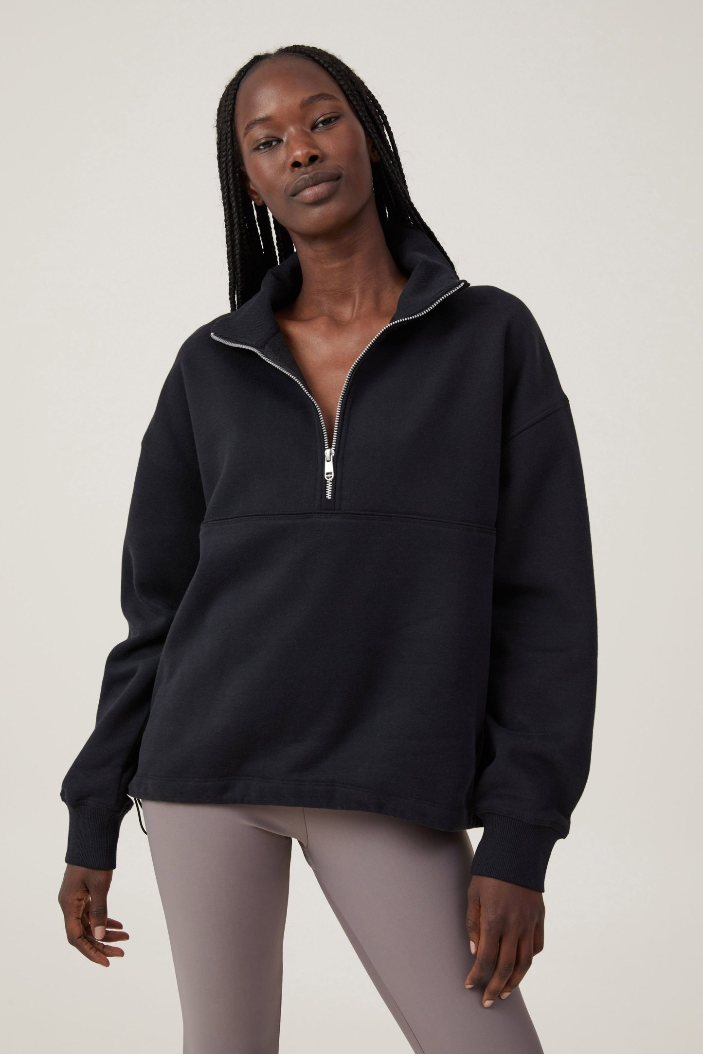 Plush Essential Half Zip Jumper
