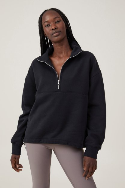 Plush Essential Half Zip Jumper