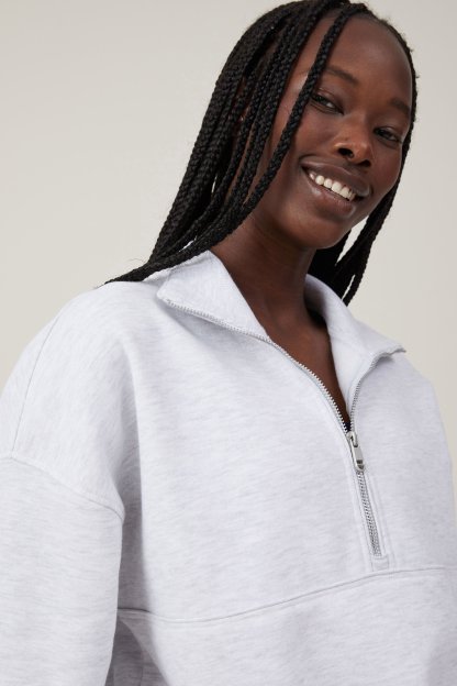 Plush Essential Half Zip Jumper