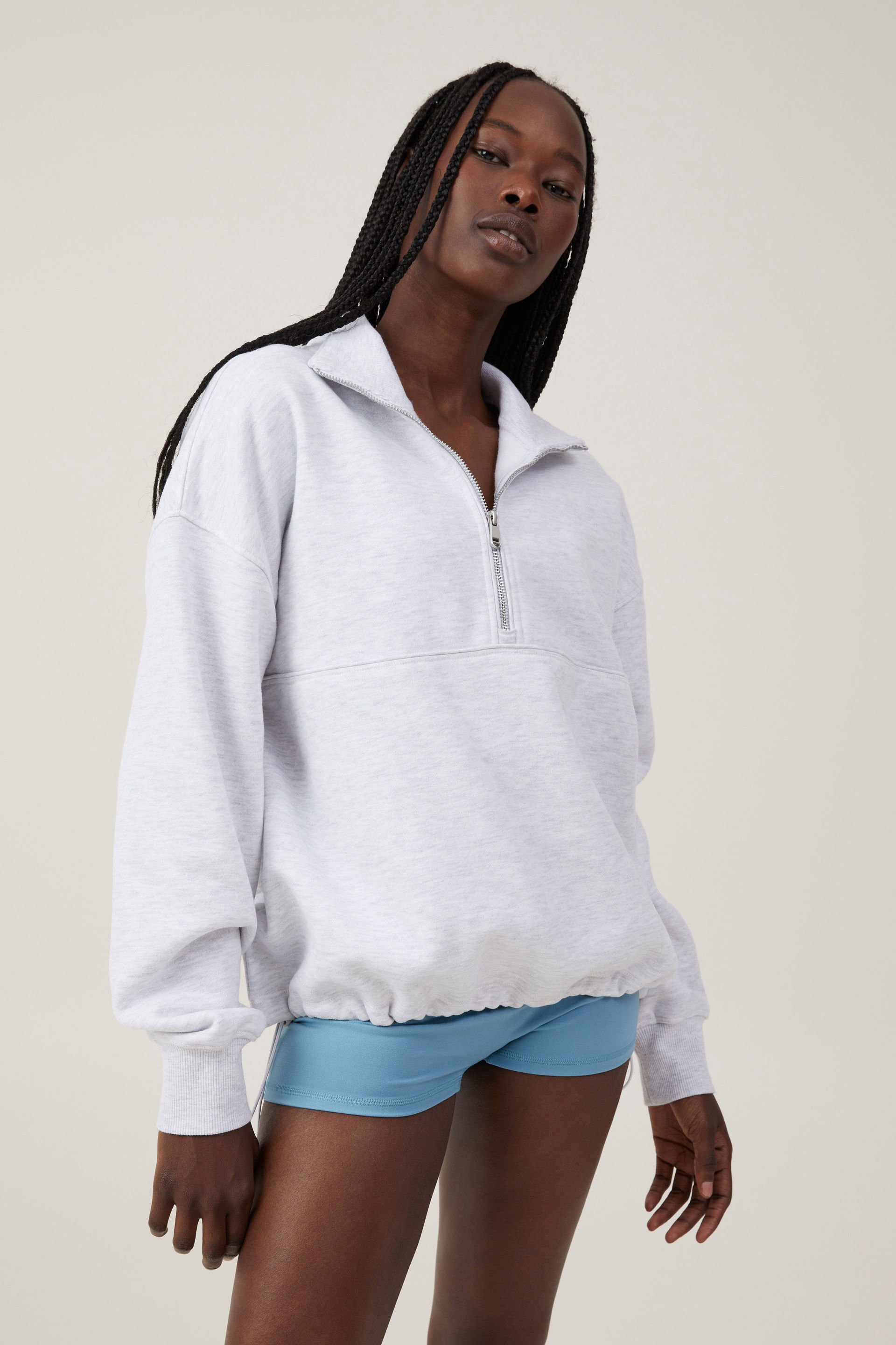 Plush Essential Half Zip Jumper