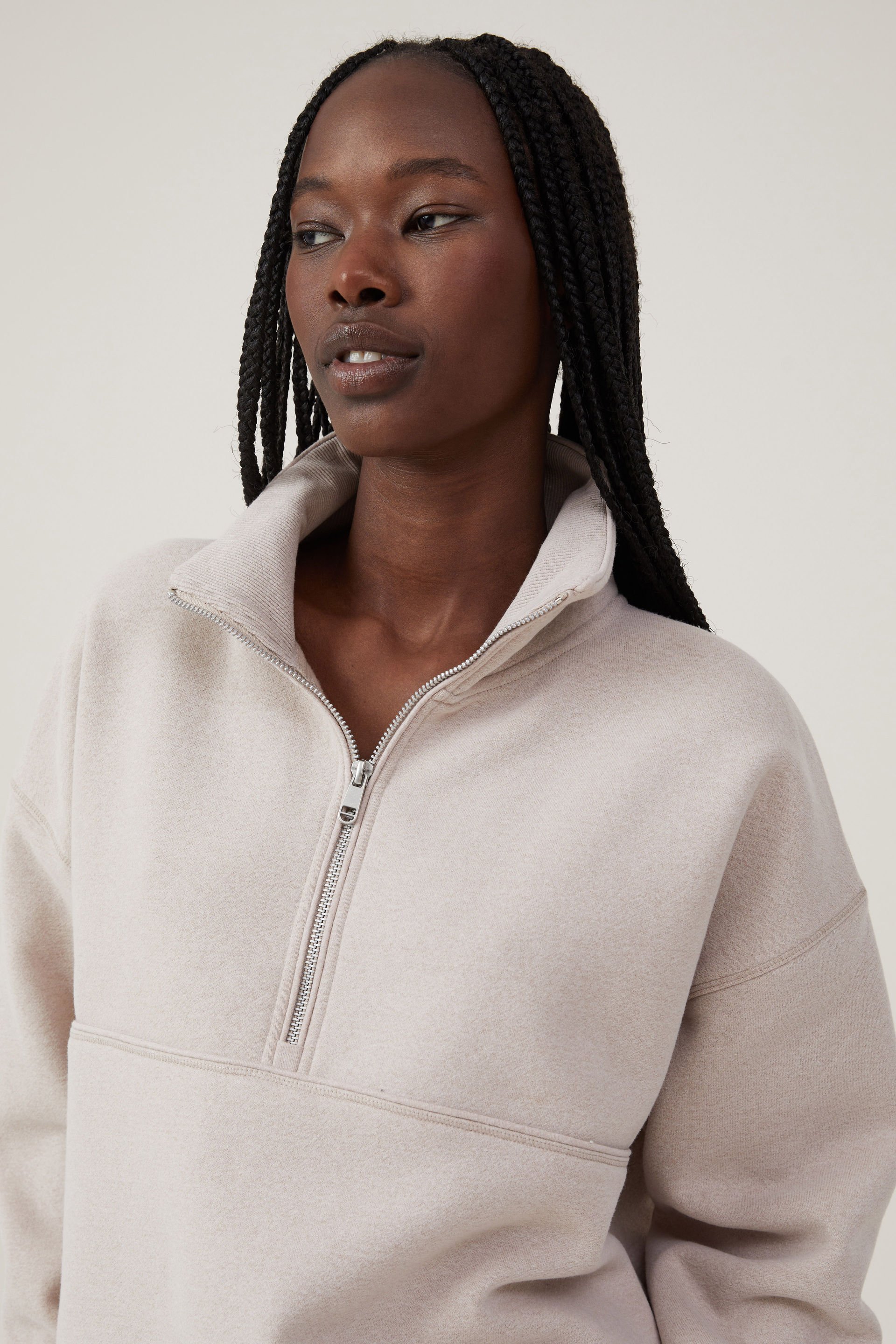 Plush Essential Half Zip Jumper
