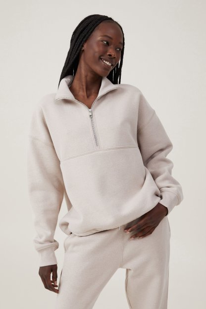 Plush Essential Half Zip Jumper