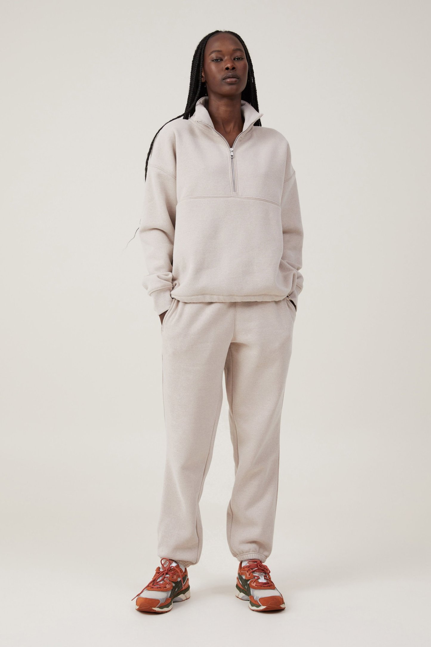 Plush Essential Half Zip Jumper