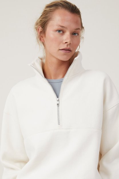 Plush Essential Half Zip Jumper