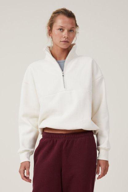 Plush Essential Half Zip Jumper