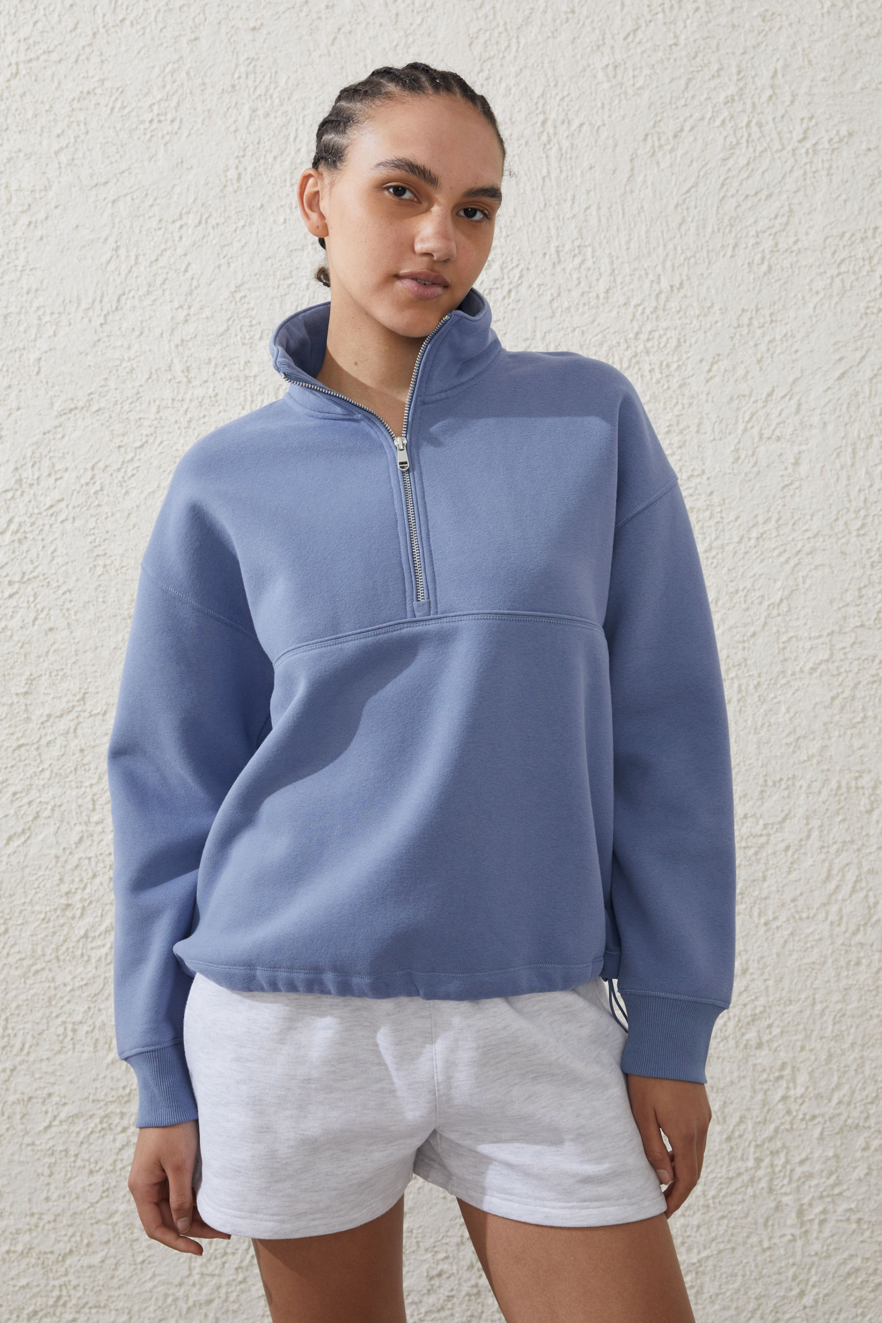 Plush Essential Half Zip Jumper