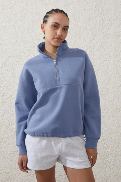 Plush Essential Half Zip Jumper