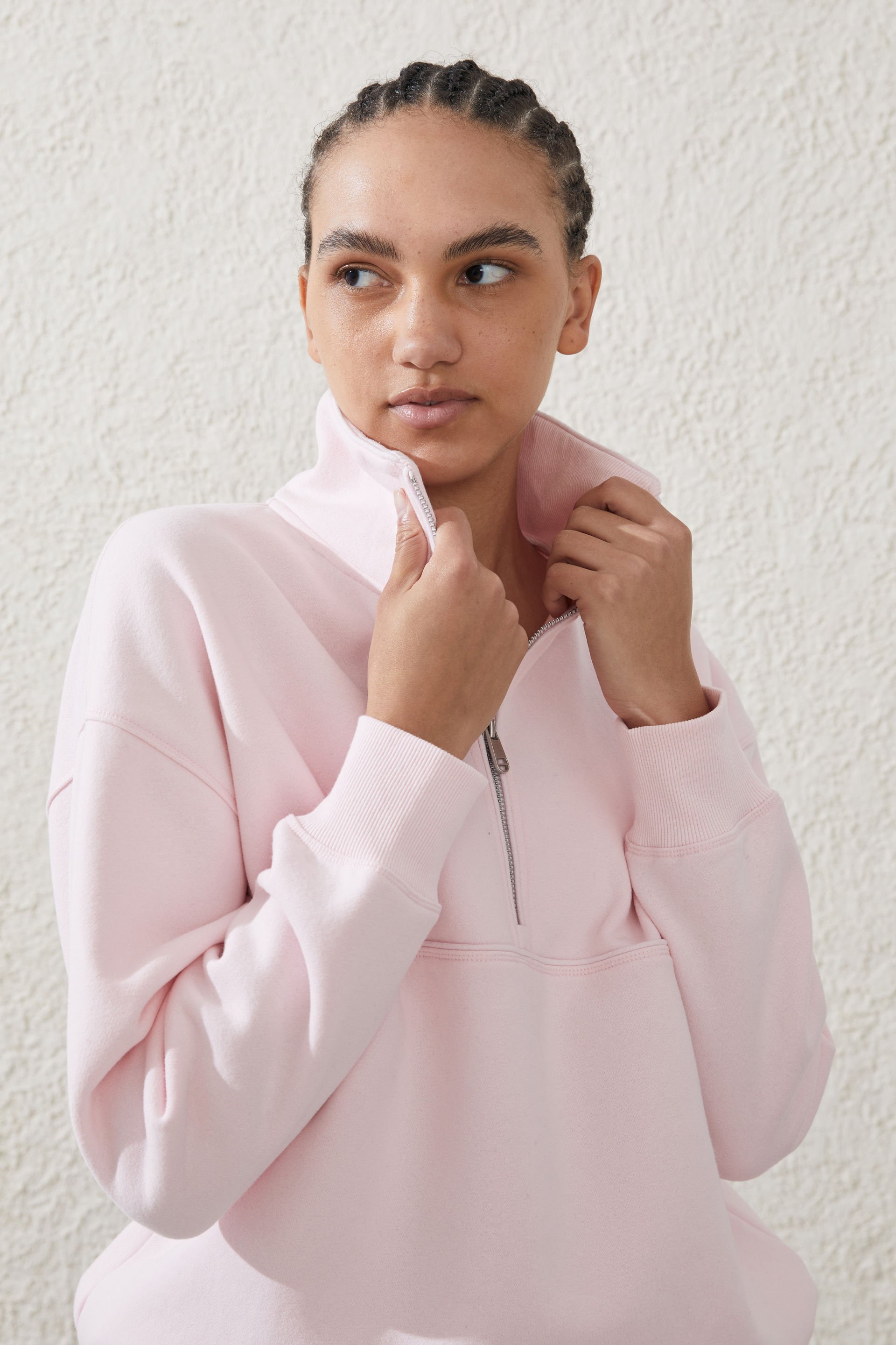 Plush Essential Half Zip Jumper