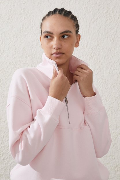 Plush Essential Half Zip Jumper