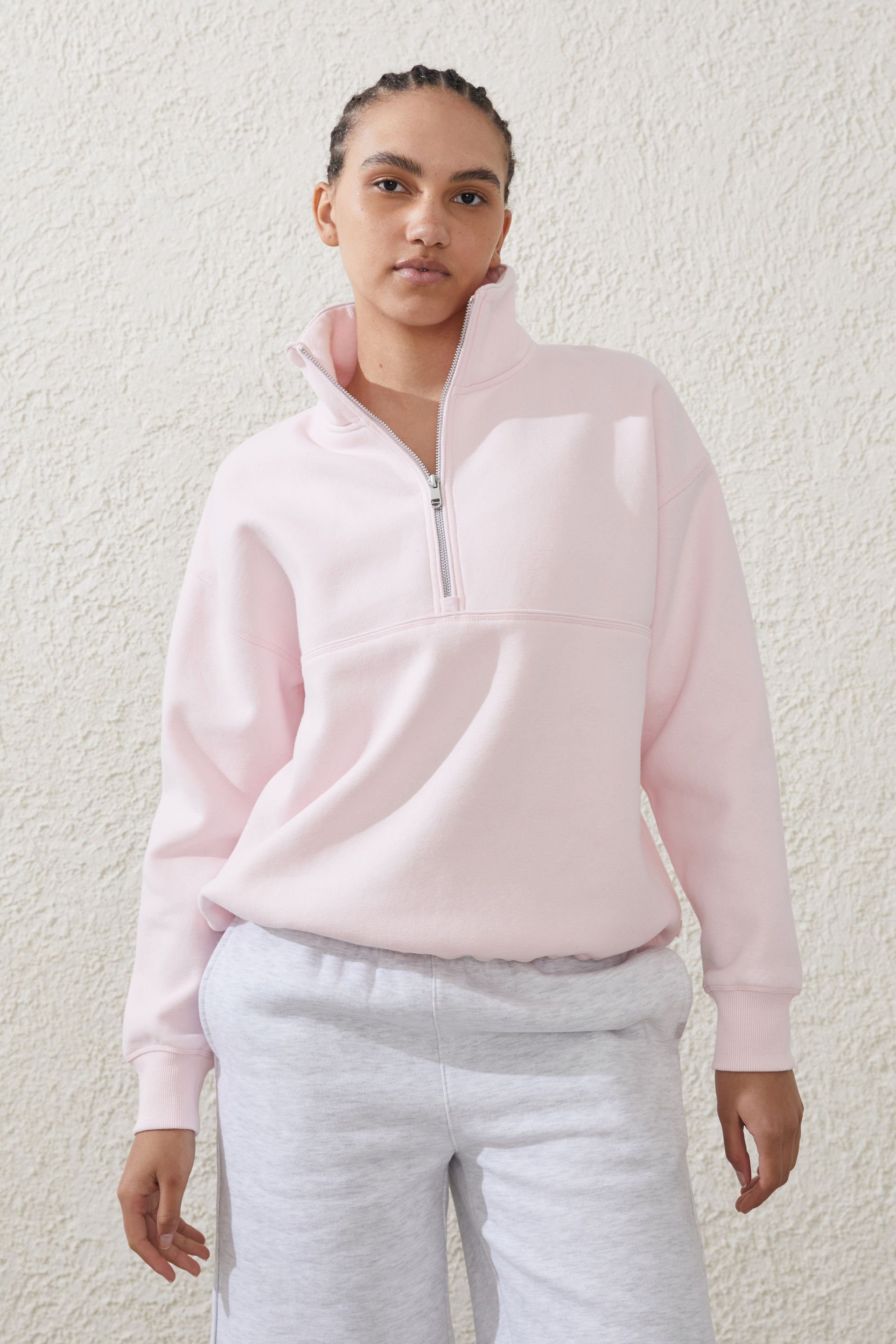 Plush Essential Half Zip Jumper
