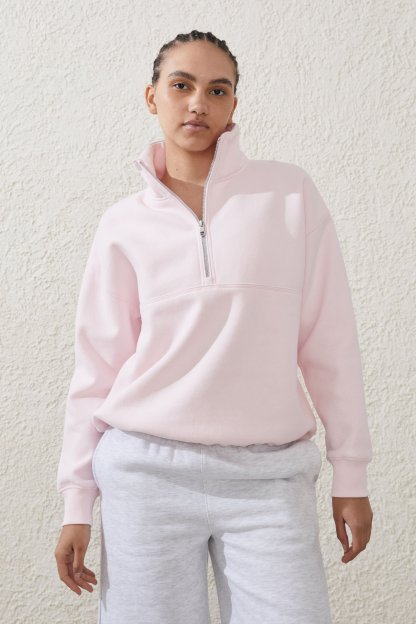 Plush Essential Half Zip Jumper