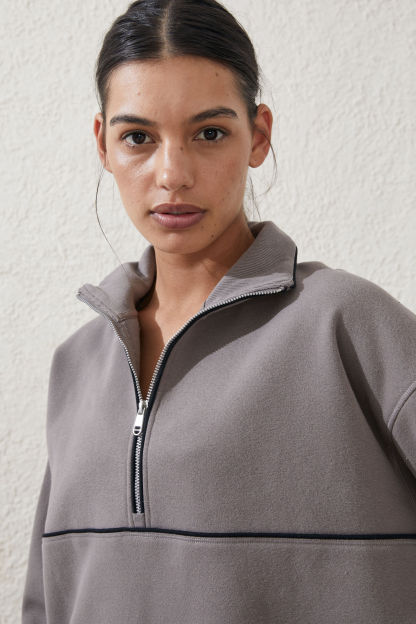 Plush Essential Half Zip Jumper