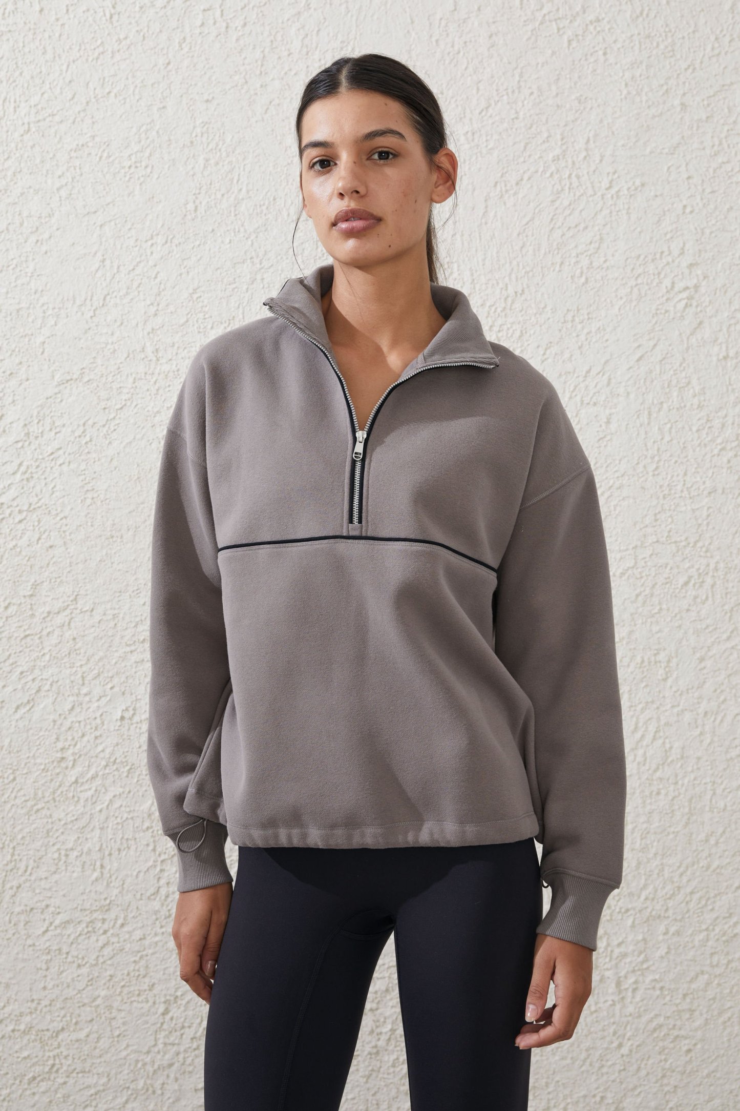 Plush Essential Half Zip Jumper
